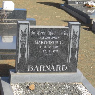 BARNARD Marthinus C. 1935-1975