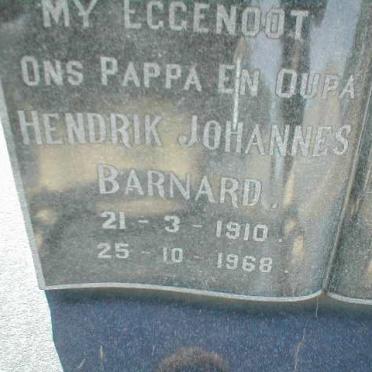 BARNARD Hendrik Johannes 1910-1968
