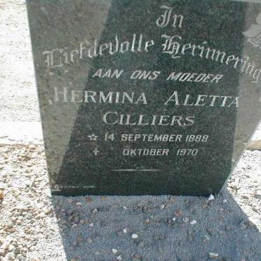 CILLIERS Lodewyk N. 1888-1962 &amp; Hermina Aletta 1888-1970