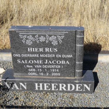 HEERDEN Salome Jacoba, van nee VAN DEVENTER 1914-2005