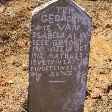 WIESE Isabela A.L. 1907-1912