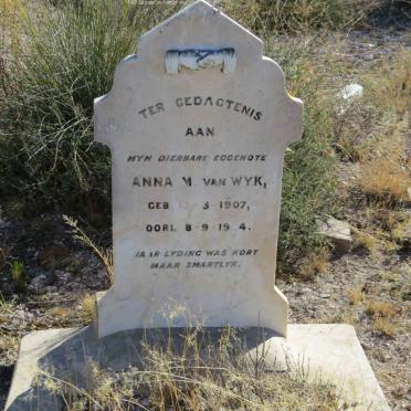 WYK Anna M., van 1907-19?4