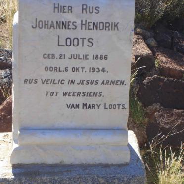 LOOTS Johannes Hendrik 1886-1934