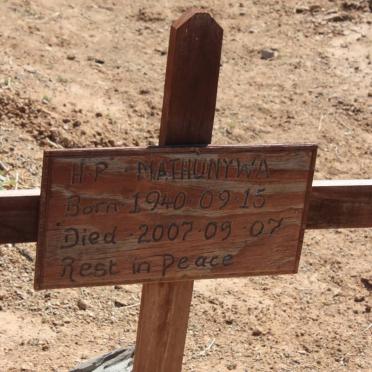MATHUNYWA H.P. 1940-2007
