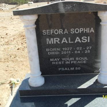 MRALASI Sefora Sophia 1927-2011