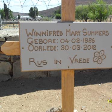SUMMERS Winnifred Mary 1926-2012