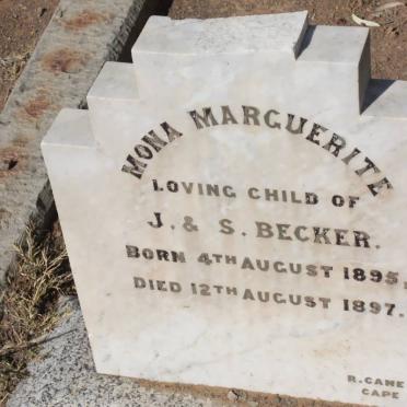 BECKER Mona Marguerite 1895-1897