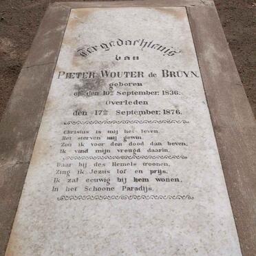 BRUYN Pieter Wouter, de 1836-1876