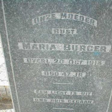 BURGER Maria -1918