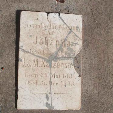 KA?ZENSTE? Johanna 1881-1883