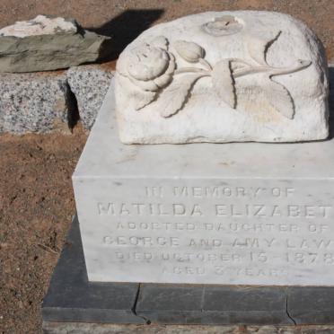 LAWS Matilda Elizabeth -1878