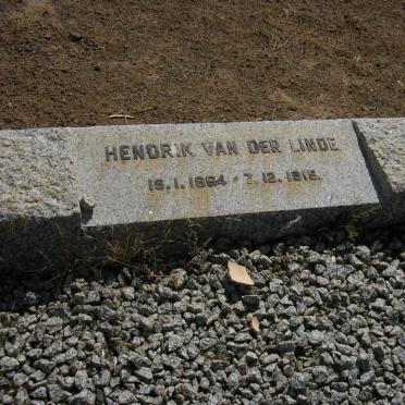 LINDE Hendrik, van der 1864-1915