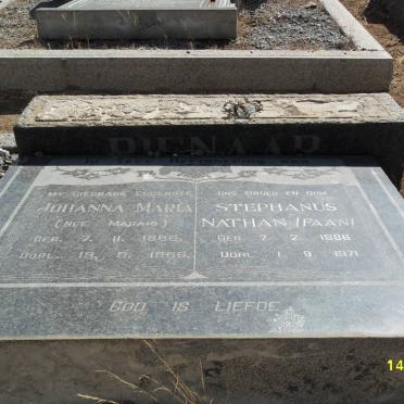 PIENAAR Stephanus Nathan 1886-1971 &amp; Johanna Maria MARAIS 1886-1966