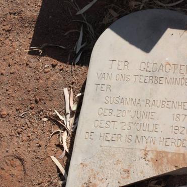 RAUBENHEIMER Susanna 1876-1926