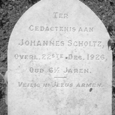 SCHOLTZ Johannes -1926
