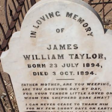 TAYLOR James William 1894-1894