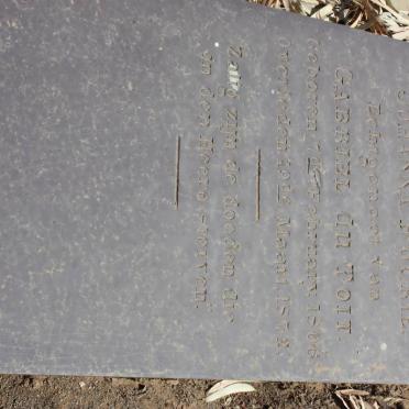 TOIT Anna Hendrina Johanna, du nee FOURIE 1806-1872