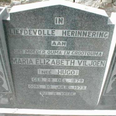 VILJOEN Maria Elizabeth nee HUGO 1879-1973