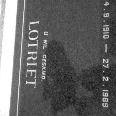 LOTRIET Pieter 1910-1969