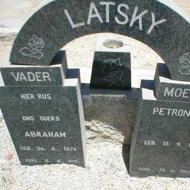 LATSKY Abraham 1874-1951 &amp; Petronella 1880-1967