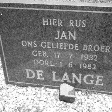 LANGE Jan, de 1932-1982