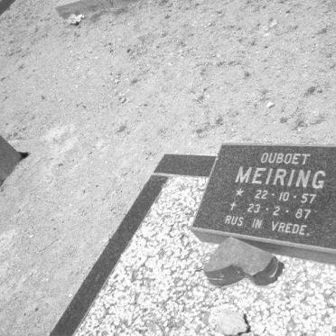 MEIRING Ouboet 1957-1987