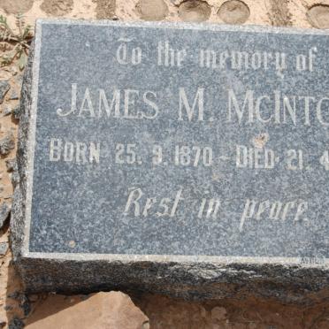 MCINTOSH James M. 1870-1955