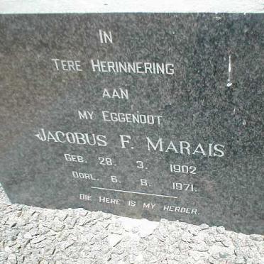 MARAIS Jacobus F. 1902-1971
