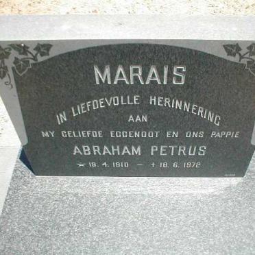 MARAIS Abraham Petrus 1910-1972
