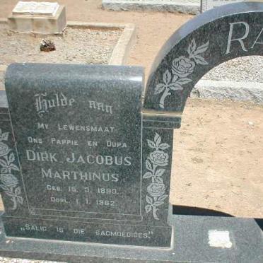RAS Dirk Jacobus Marthinus 1893-1962