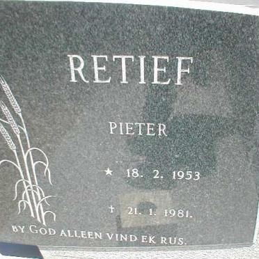 RETIEF Pieter 1953-1981