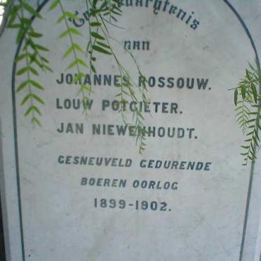ROSSOUW Johannes, POTGIETER Louw, NIEWENHOUDT Jan