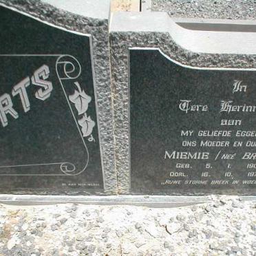 ALBERTS Miemie nee BRINK 1908-1972