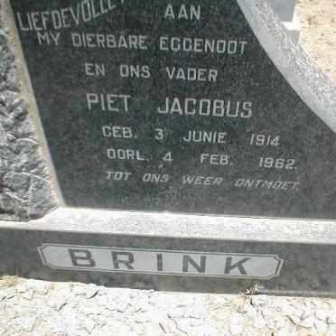 BRINK Piet Jacobus 1914-1962