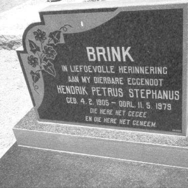 BRINK Hendrik Petrus Stephanus 1905-1979
