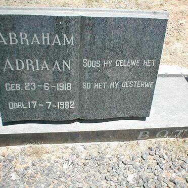 BOTES Abraham Adriaan 1918-1982