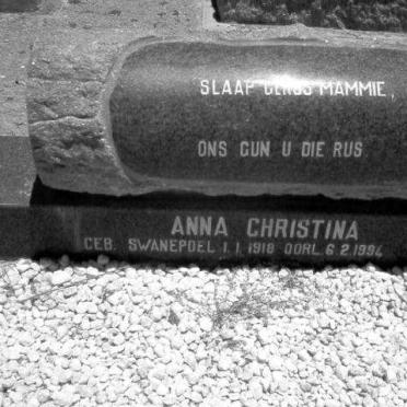 ? Anna Christina nee SWANEPOEL 1918-1994
