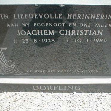 DORFLING Joachem Christian 1928-1986