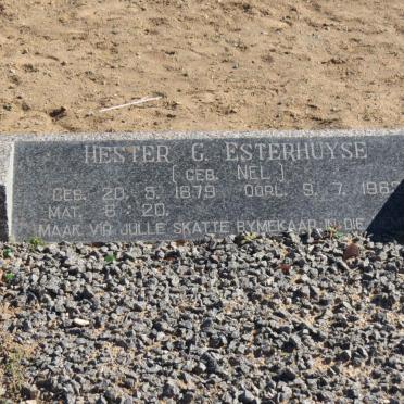 ESTERHUYSE Hester G. nee NEL 1879 -19?9