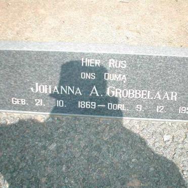 GROBBELAAR Johanna A. 1869-1952