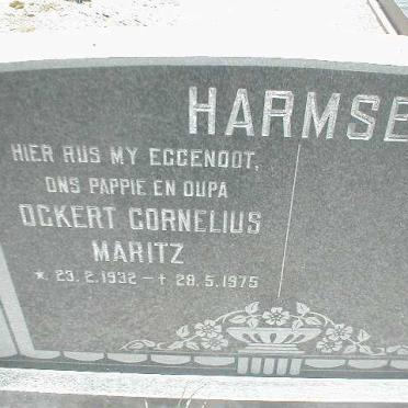 HARMSE Ockert Cornelius Maritz 1932-1975