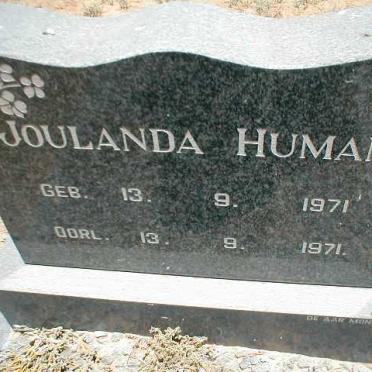 HUMAN Joulanda 1971-1971