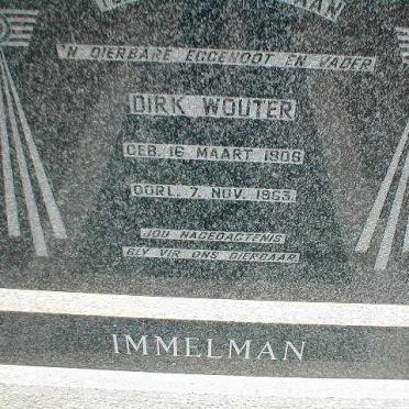 IMMELMAN Dirk Wouter 1906-1963
