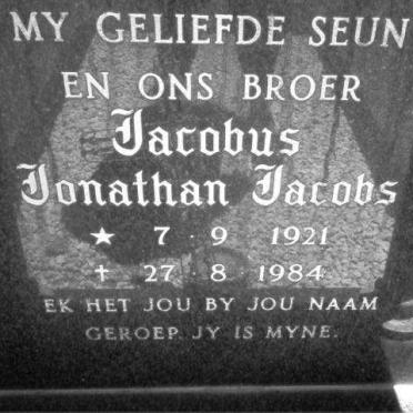 JACOBS Jacobus Jonathan 1921-1984