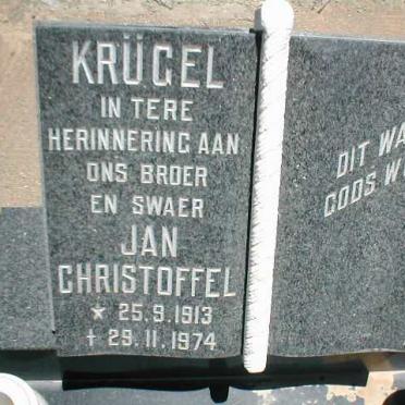 KRÜGEL Jan Christoffel 1913-1974