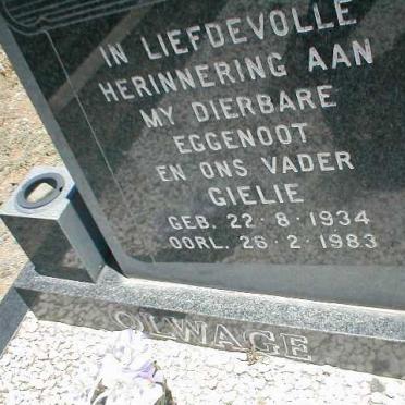 OLWAGE Gielie 1934-1983