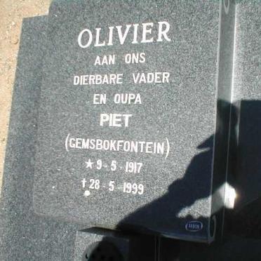 OLIVIER Piet 1917-1999