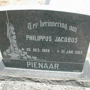 PIENAAR Philippus Jacobus 1908-1969