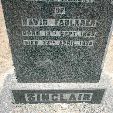 SINCLAIR David Faulkner 1869-1956