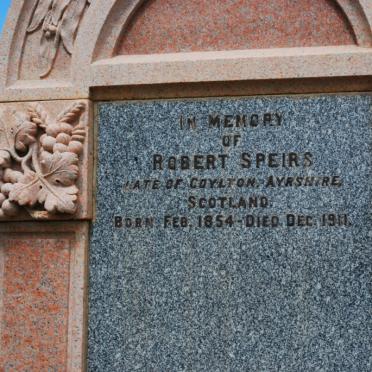 SPEIRS Robert 1854-1911